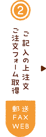 ご注文フォーム取得、ご記入の上注文